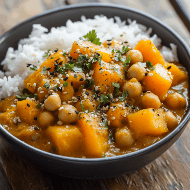 Curry de garbanzos y calabaza: una receta reconfortante y llena de sabor