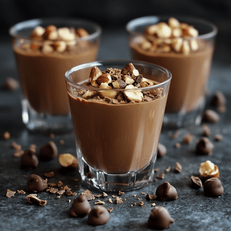 Vasitos de chocolate y avellana: un postre cremoso, intenso y lleno de matices
