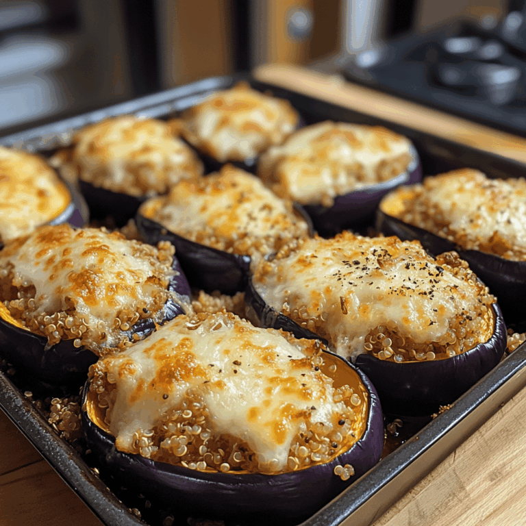Berenjenas rellenas de quinoa y queso: una receta exquisita, saludable y llena de sabor