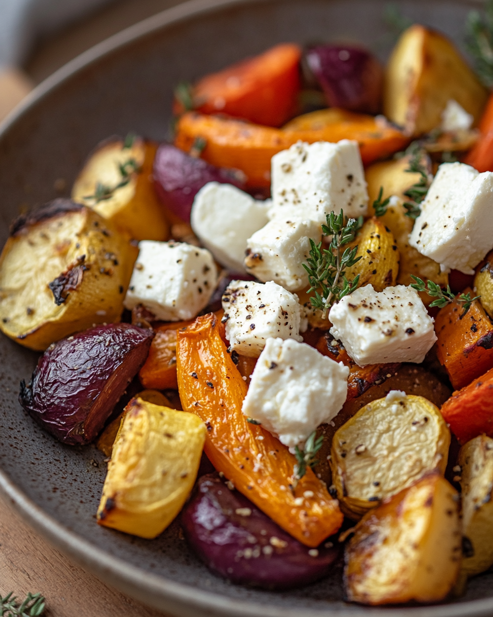 Mi Escalivada Favorita: El Toque Secreto que la Convierte en un Festín 1 Escalivada con Queso Feta (Un Plato Completo y Sorprendente) - Recetas de Mamá Sofía