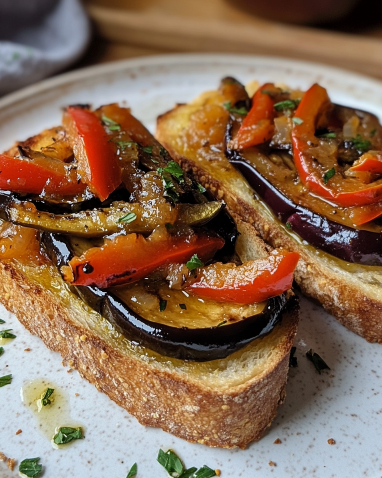 Tostas de Escalivada en Freidora de Aire (Listas en 25 Minutos) - Recetas de Mamá Sofía