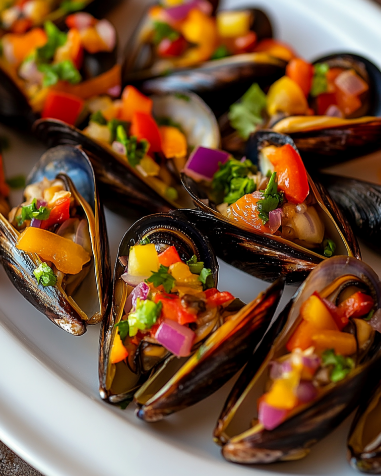 Mejillones a la Vinagreta (Con el Picadillo Perfecto y el Aliño Más Sabroso) - Recetas de Mamá Sofía