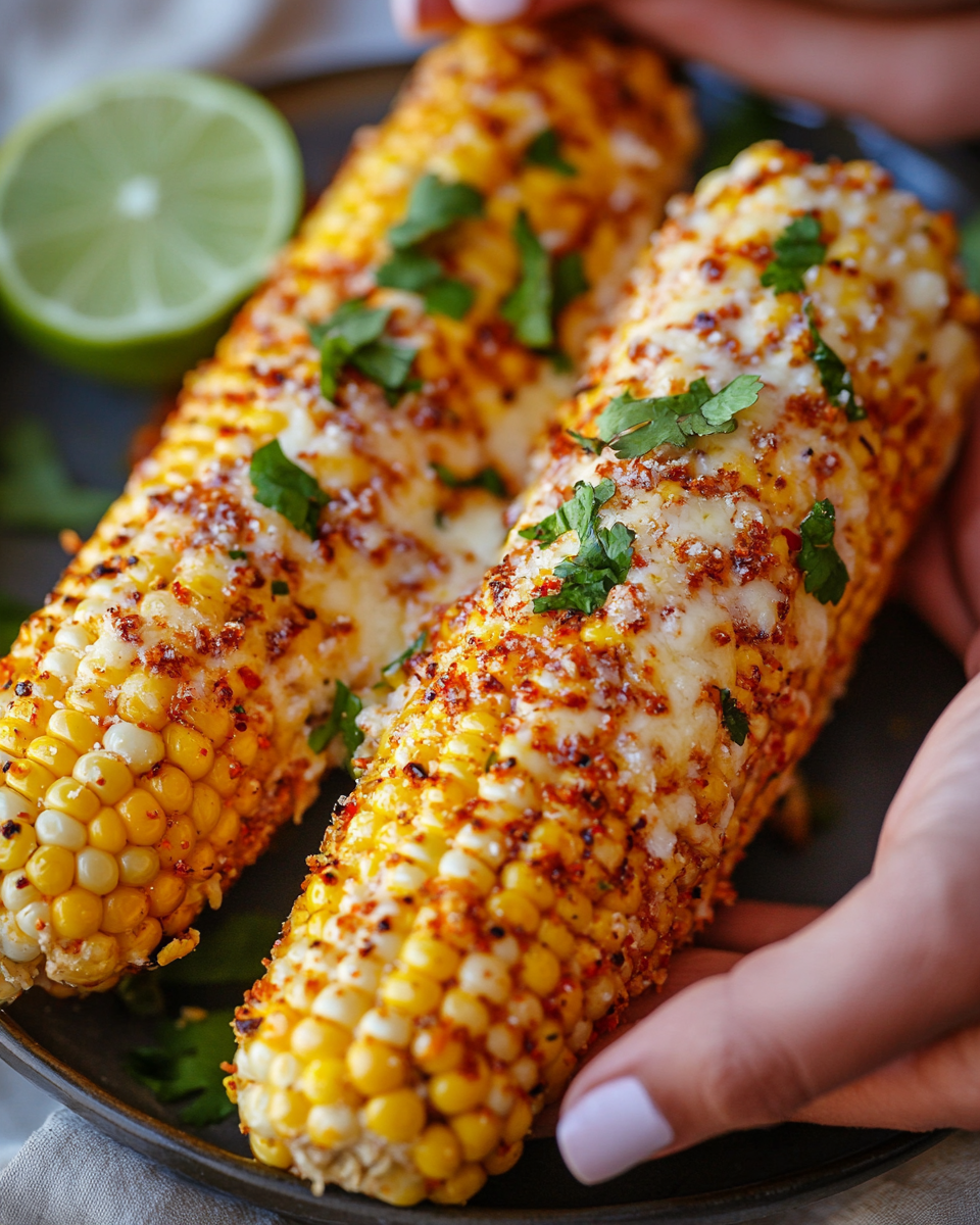 Elotes Asados en Freidora de Aire (Súper Jugosos y sin Parrilla) - Recetas de Mamá Sofía