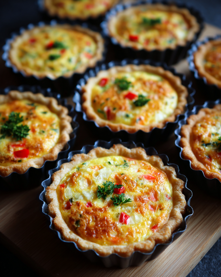 Mini Quiches de Verduras (Sin base húmeda) - Recetas de Mamá Sofía